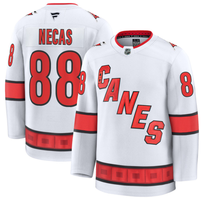 Martin Necas Jersey #88 Carolina Hurricanes Premium All Stitched White
