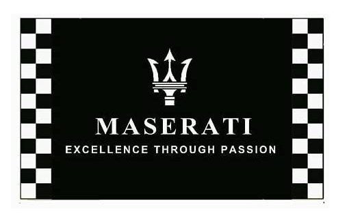 Maserati Racing Flag 3X5 Ft Polyester Banner USA 90x150cm
