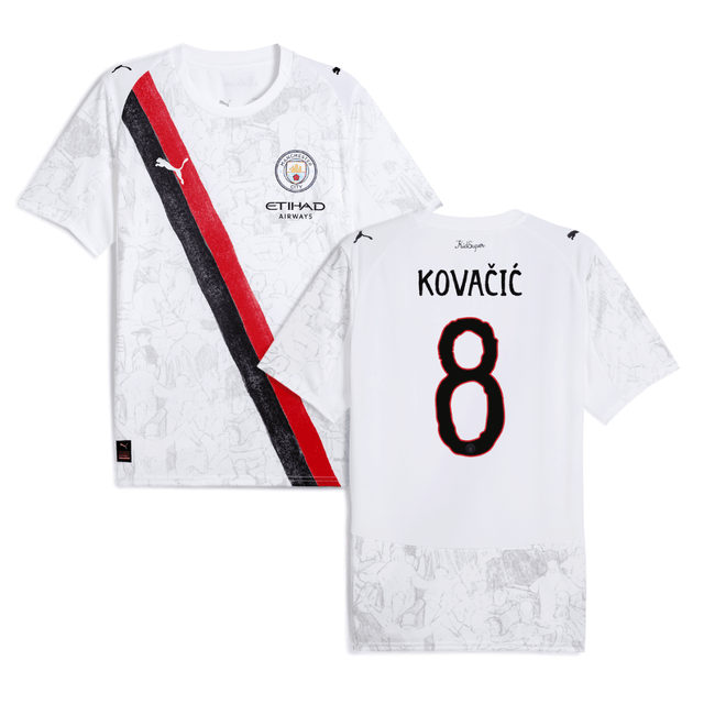 Mateo Kovacic 8 Manchester City 2025-26 Match Jersey – White