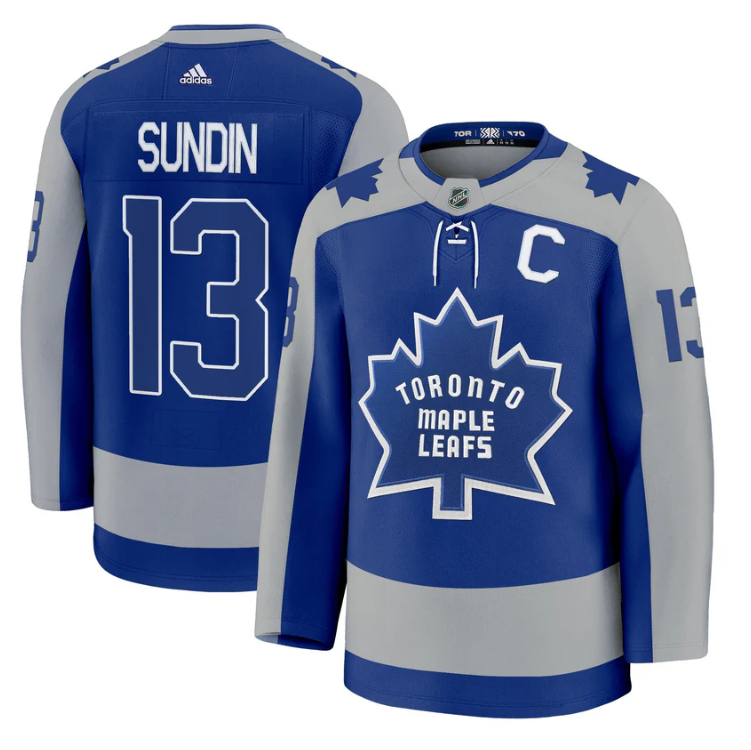 Mats Sundin Jersey #13 Toronto Maple Leafs Timeless Stitched