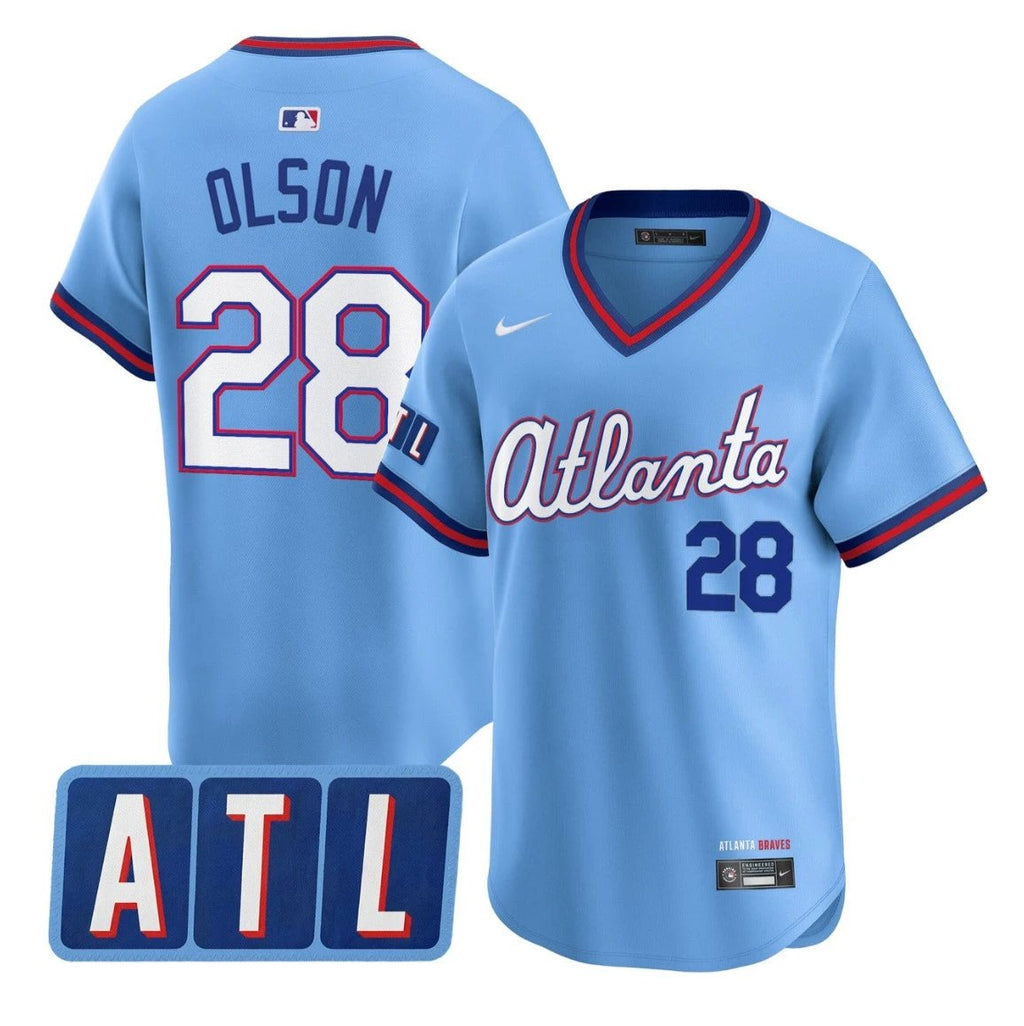 Matt Olson Jersey #28 Atlanta Braves 2026 City Connect Premier Stitched