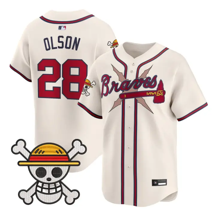 Matt Olson Jersey #28 Atlanta Braves One Piece Premier Stitched
