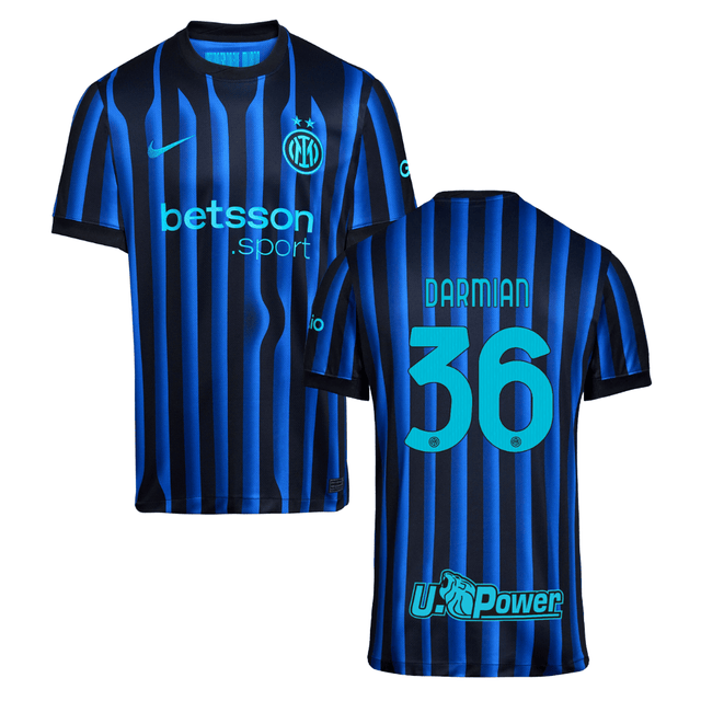 Matteo Darmian #36 Inter Milan 2025-26 Home Match Jersey – Blue