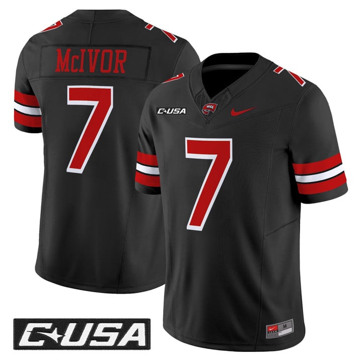 Maverick McIvor Jersey #7 Western Kentucky Hilltoppers 2025 Stitched