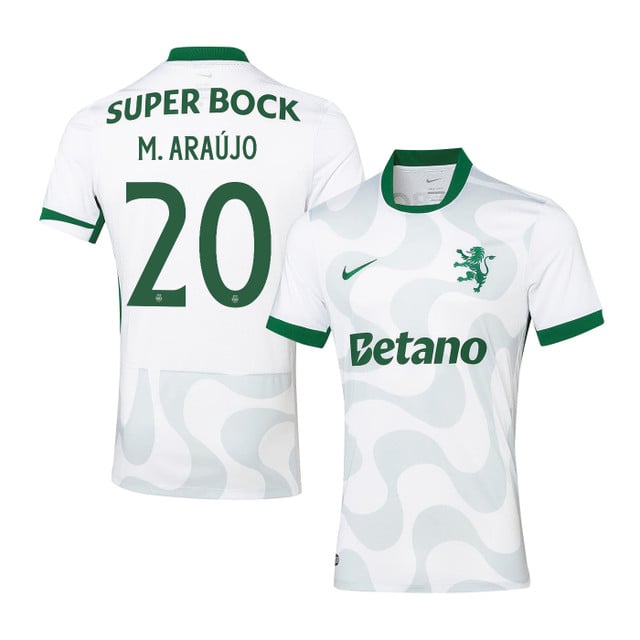 Maxi Araújo 20 Sporting CP 2025-26 Third Match Jersey – White