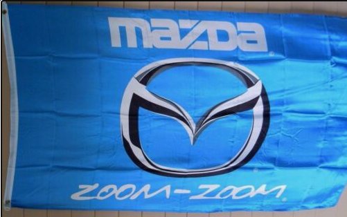 Mazda Zoom Flag Blue 3X5 Ft Polyester Banner USA 90x150cm