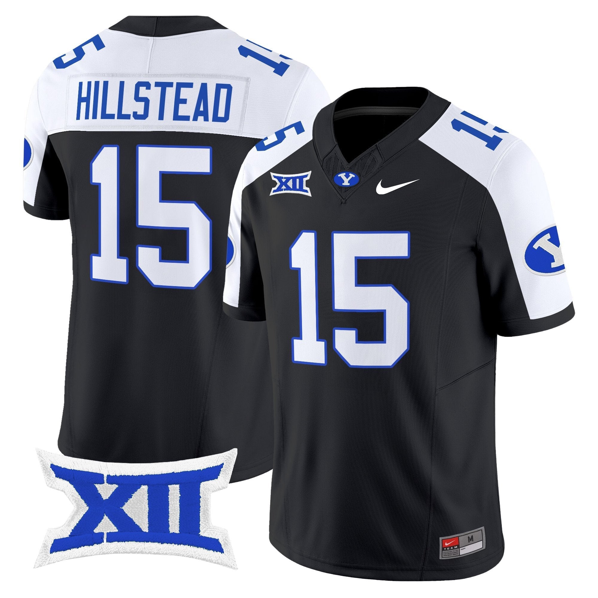 McCae Hillstead Jersey #15 BYU Cougars 2025 Vapor Limited Stitched Black Alternate