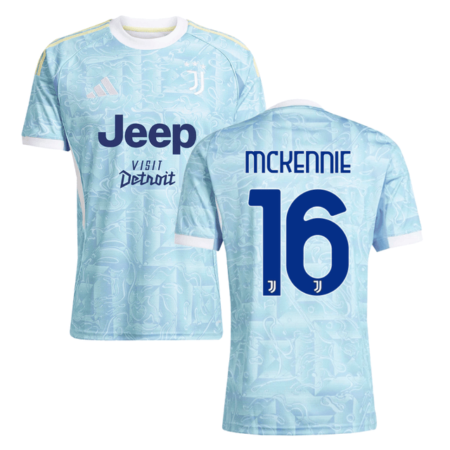 McKennie 16 Juventus 2025-26 Away Match Jersey – Light Blue