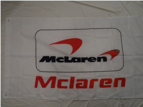 Mclaren Flag White 3X5 Ft Polyester Banner USA 90x150cm