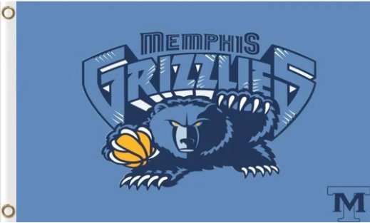 Memphis Grizzlies Team Flag 3X5Ft Polyester Banner USA Digital Print