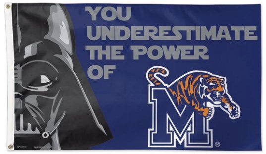 Memphis Tigers Star Wars Flag 3X5ft Banner Polyester with 2 Brass Grommets