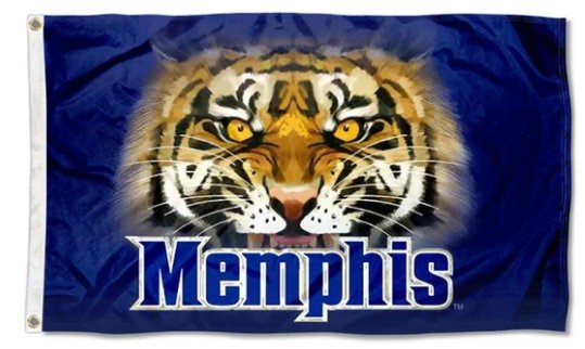 Memphis Tigers Tiger Eyes Flag 3X5ft Banner Polyester with 2 Brass Grommets