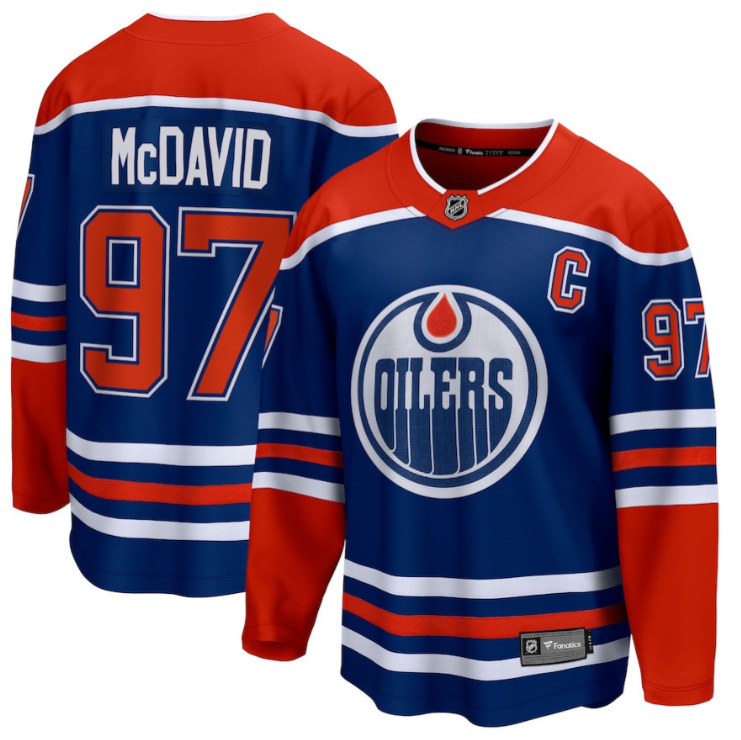 Men Connor McDavid 97 Edmonton Oilers Home Breakaway Jersey