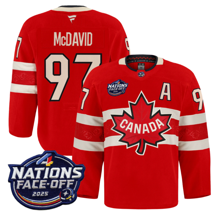 Men Connor McDavid Jersey #97 Canada 4 Nations Face-Off 2025 Pro Stitched Red (Copy)