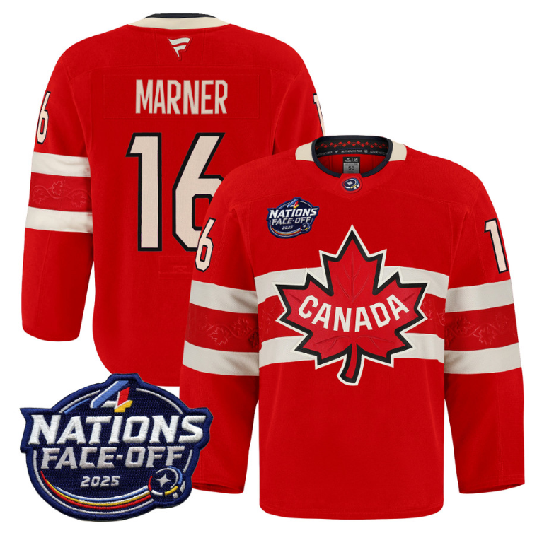 Men Mitch Marner Jersey #16 Canada 4 Nations Face-Off 2025 Pro Stitched Red