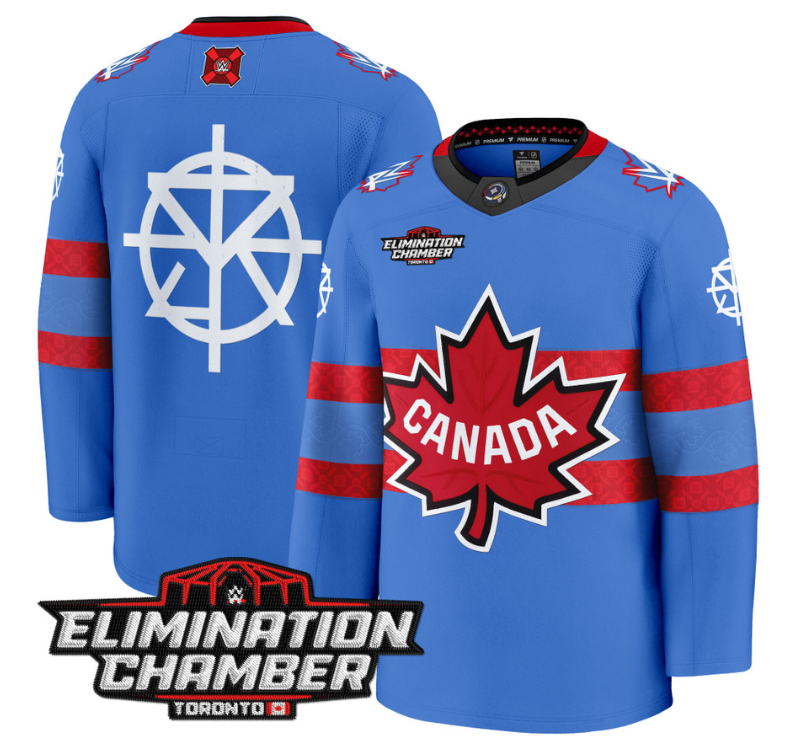 Men Seth Rollins Jersey Elimination Chamber Toronto 2025 Premium Stitched Royal