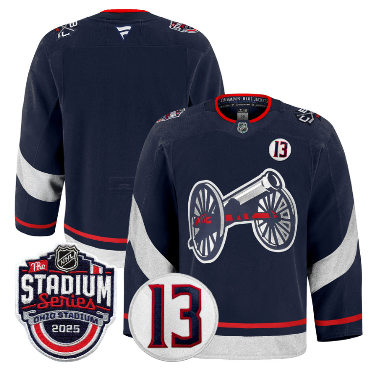 Men Team Jersey Columbus Blue Jackets 2025 Stadium Series #13 Johnny Patch Navy