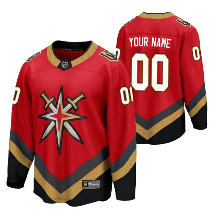 Men Vegas Golden Knights 00 Custom 2023 Special Edition Red Jersey Jersey