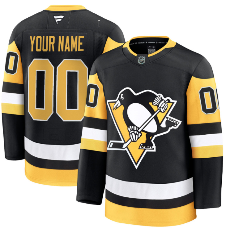 Men's Custom Pittsburgh Penguins Jersey Name, Number 2025 Premium All Stitched