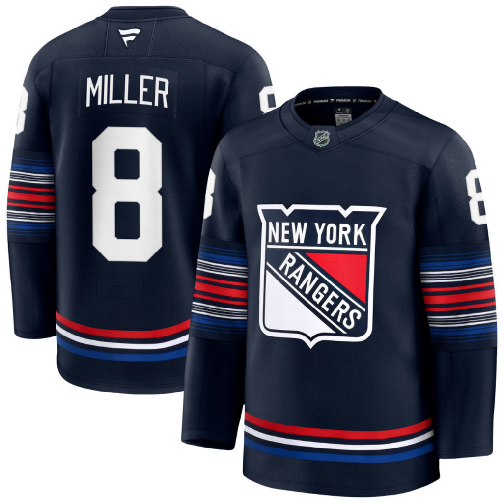 Men's J.T. Miller Jersey #8 New York Rangers All Stitched