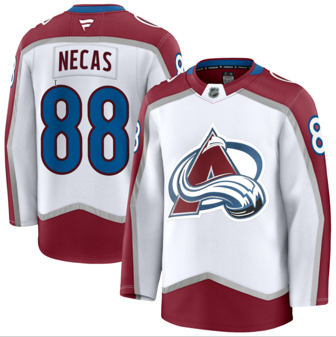 Men's Martin Necas Jersey #88 Colorado Avalanche All Stitched White