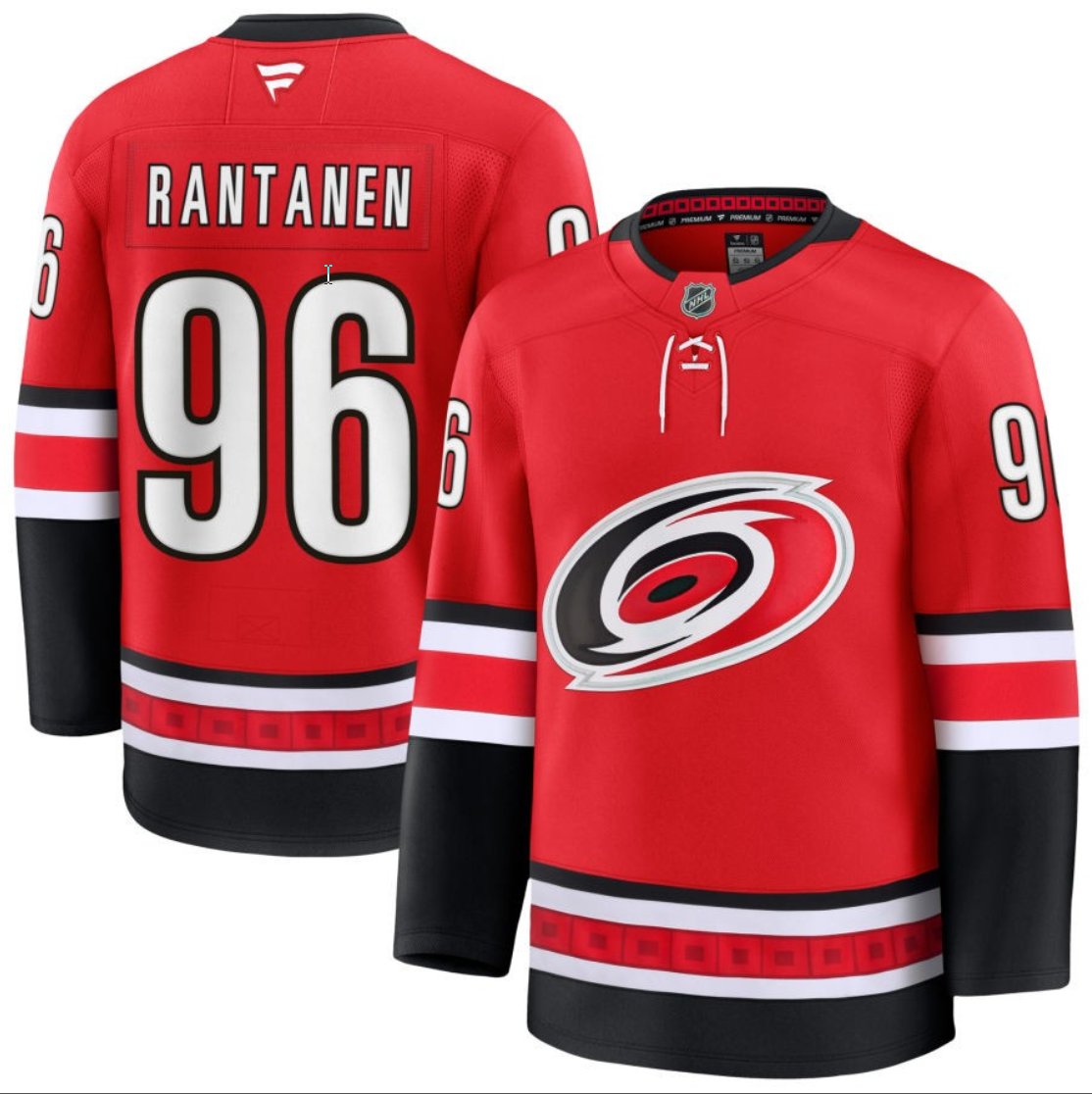 Men's Mikko Rantanen Jersey #96 Carolina Hurricanes All Stitched Red