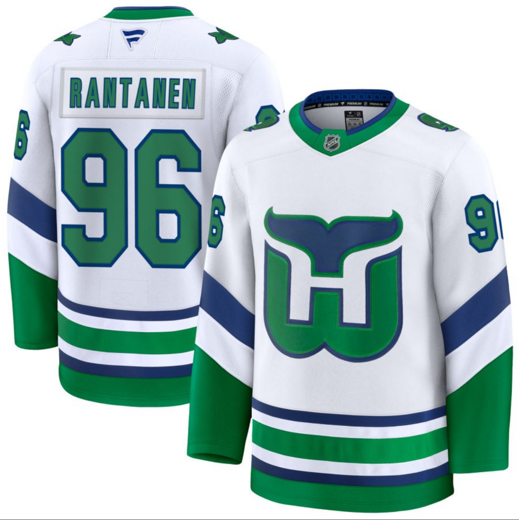 Men's Mikko Rantanen Jersey #96 Carolina Hurricanes All Stitched White