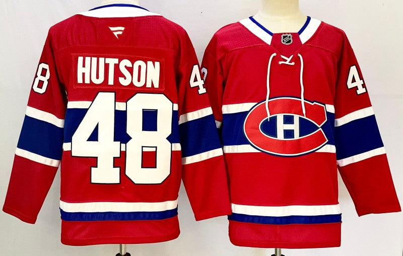 Men's Montreal Canadiens #48 Lane Hutson Jersey Stitched