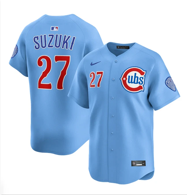 Men's Seiya Suzuki Blue 2024-25 2nd Alternate Limited Stitched Jersey #27