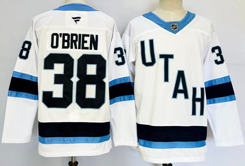Men's Utah Hockey Club #38 Liam O'Brien Jersey Stitched White