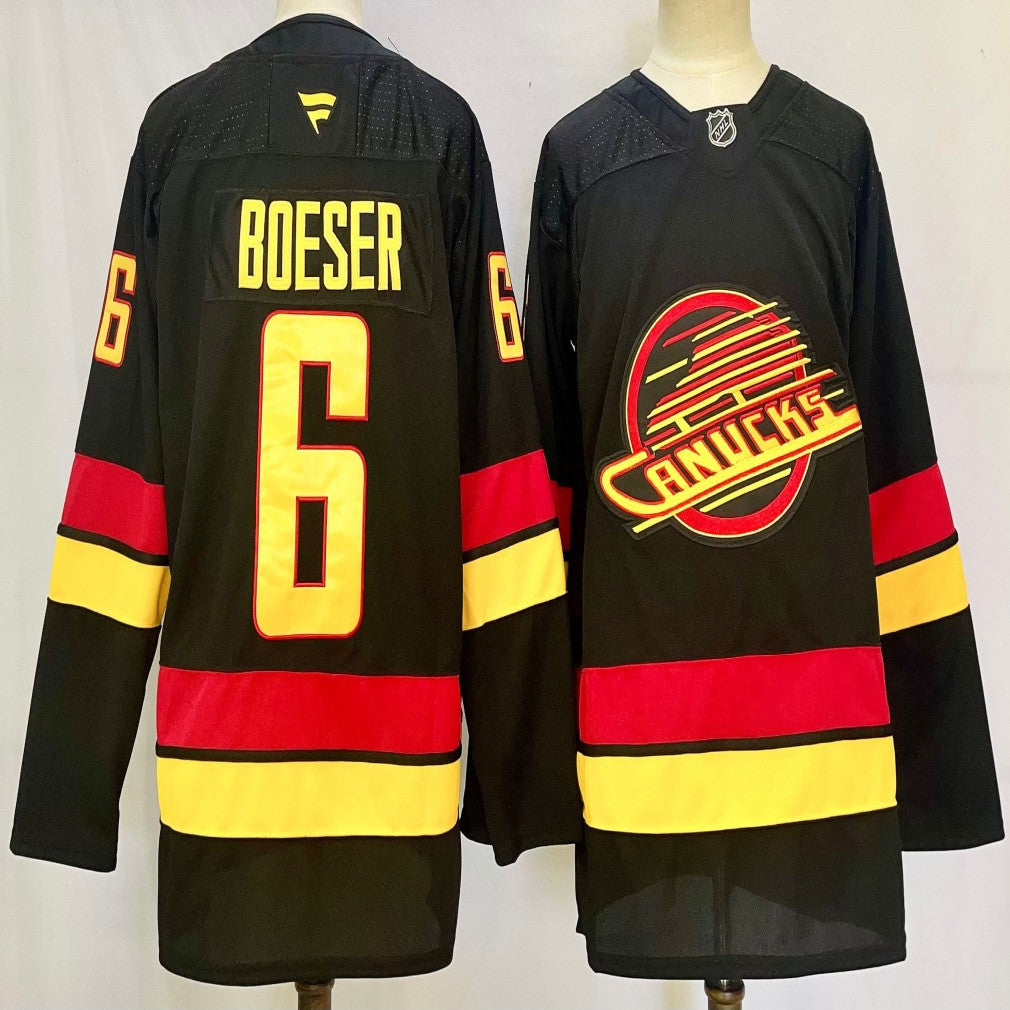 Men's Vancouver Canucks #6 Brock Boeser Jersey Stitched