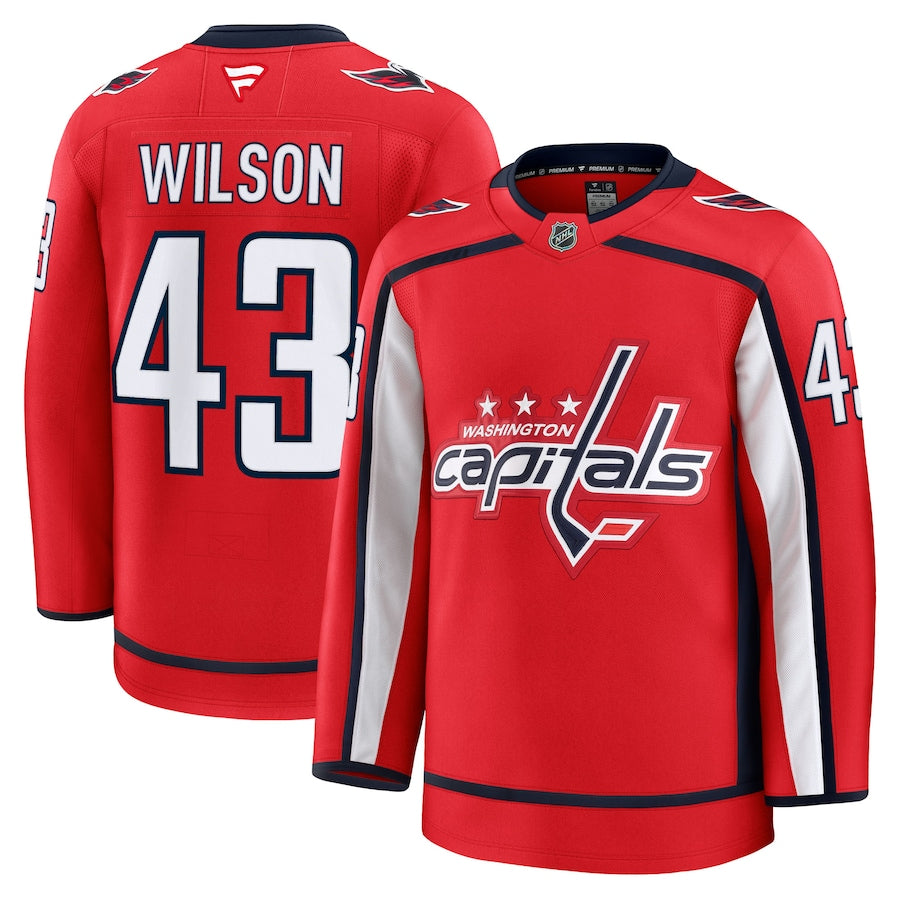 Men's Washington Capitals #43 Tom Wilson Home Premium Jersey Red