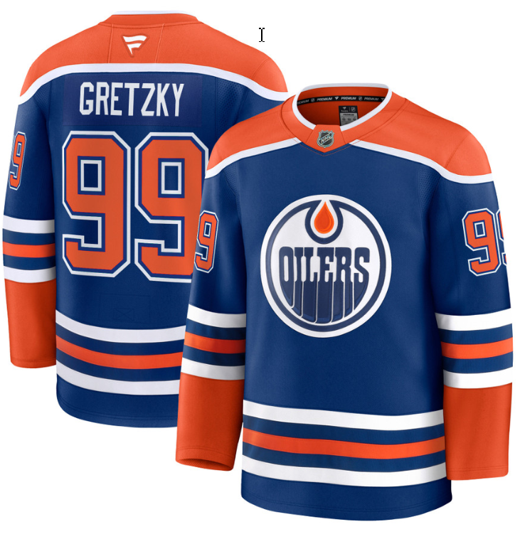 Men's Wayne Gretzky Jersey #99 Edmonton Oilers 2025 Premium Home All Stitched