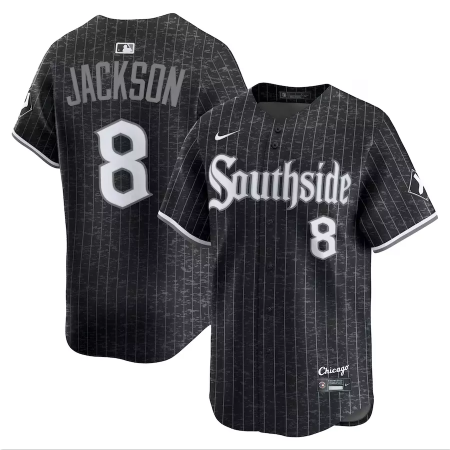 Men's #8 Bo Jackson Black City Connect Limited Retired Player Stitched Jersey