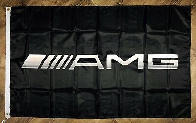 Mercedes Benz Flag AMG Black Sport 3X5 Ft Polyester Banner USA 90x150cm