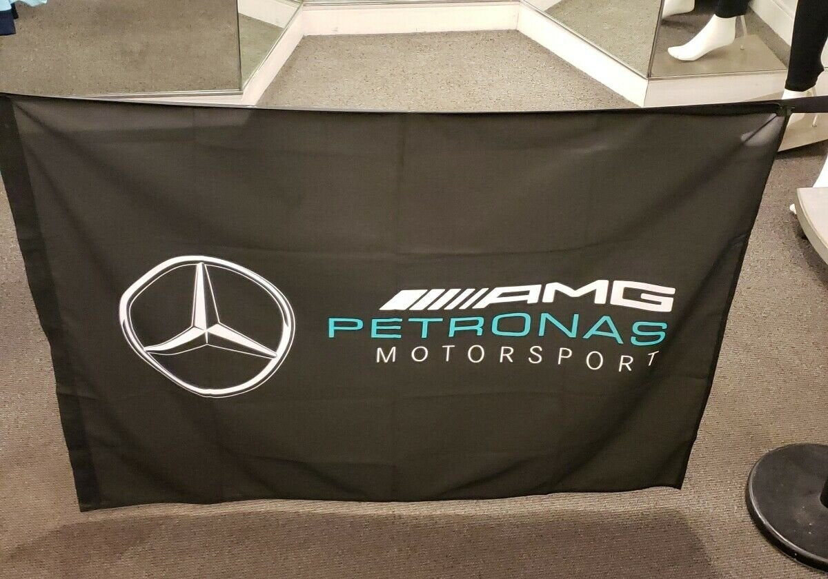 Mercedes Benz Flag AMG Petronas F1 3X5 Ft Polyester Banner USA 90x150cm