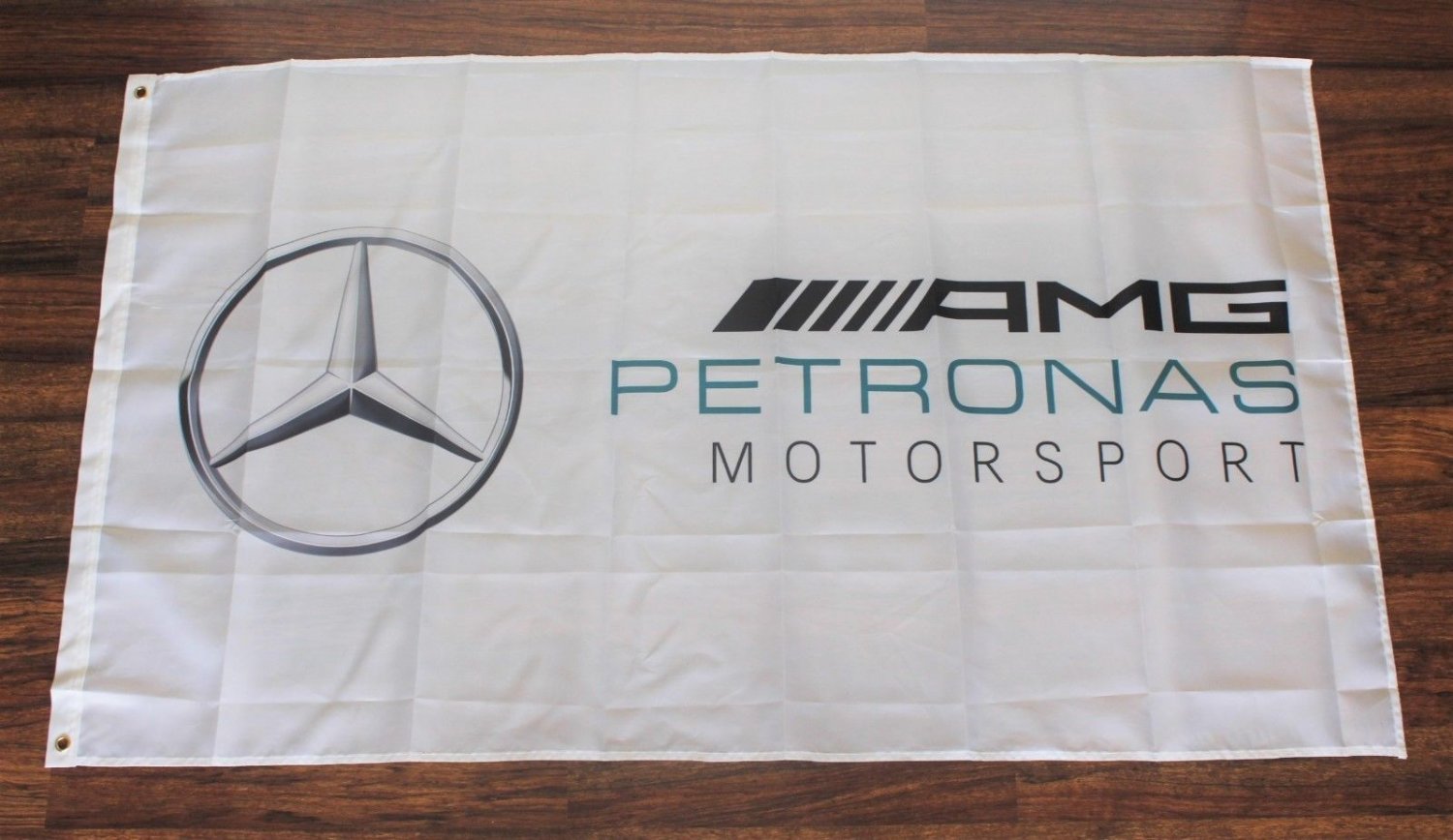 Mercedes Benz Flag AMG Petronas Motor Sport 3X5 Ft Polyester Banner USA 90x150cm