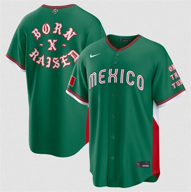 Mexico Baseball Born Jersey Raised Green 2026 World Baseball Classic Stadium