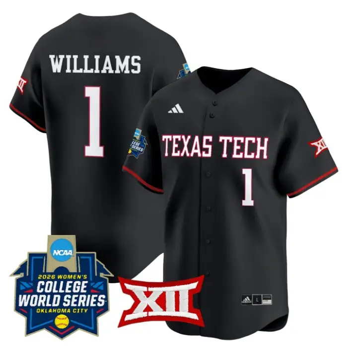 Mia Williams Jersey #1 Red Raiders Softball 2026 World Series (WCWS)