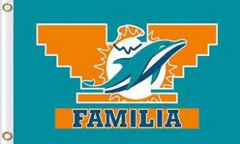 Miami Dolphins Familia Flag 3X5 Ft Polyester Banner USA 90x150cm