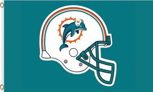 Miami Dolphins Logo US Flag 3X5 Ft Polyester Banner USA 90x150cm