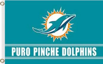 Miami Dolphins Team Club Flag 3X5 Ft Polyester Banner USA 90x150cm