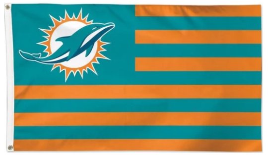 Miami Dolphins Team Flag 3X5 Ft Polyester Banner USA 90x150cm