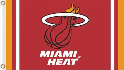Miami Heat Club Red Sport Flag 3X5Ft Polyester Banner USA Digital Print