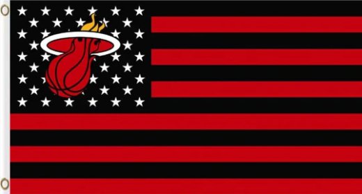 Miami Heat Star Flag 3X5Ft Polyester Banner USA Digital Print