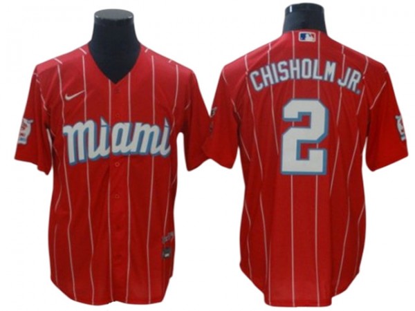 Miami Marlins #2 Jazz Chisholm Jr. Red City Connect Jersey