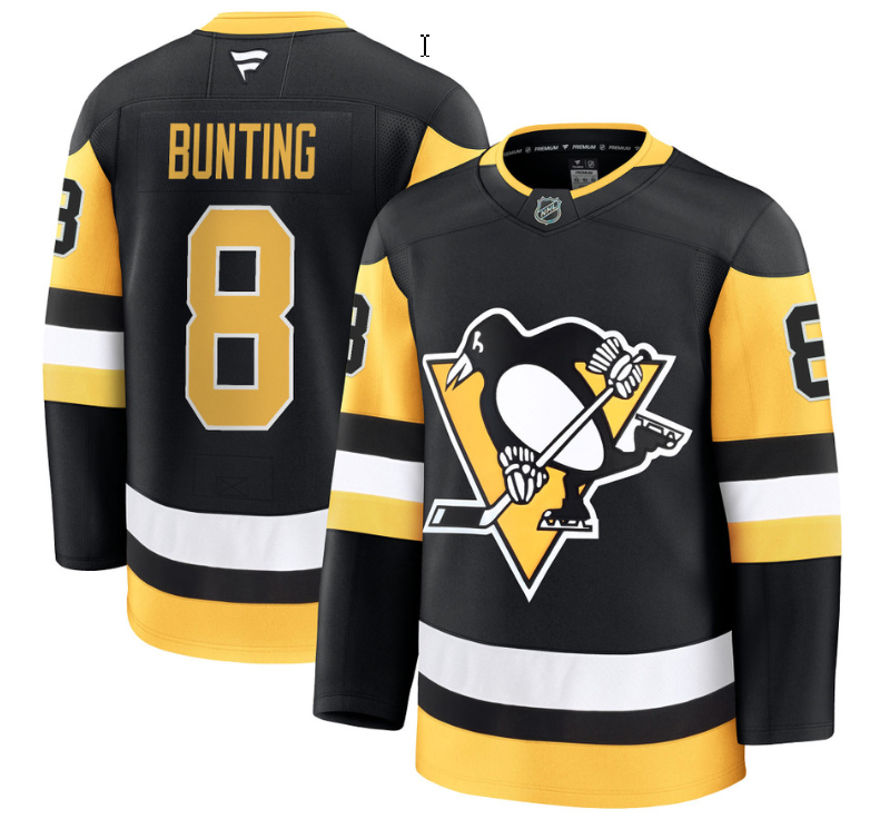 Michael Bunting Jersey #8 Pittsburgh Penguins 2025 Premium All Stitched