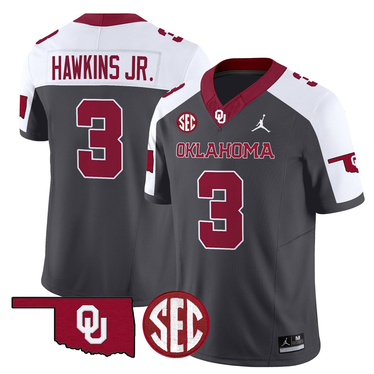Michael Hawkins Jr Jersey #3 Oklahoma Sooners 2025 Limited Stitched Special