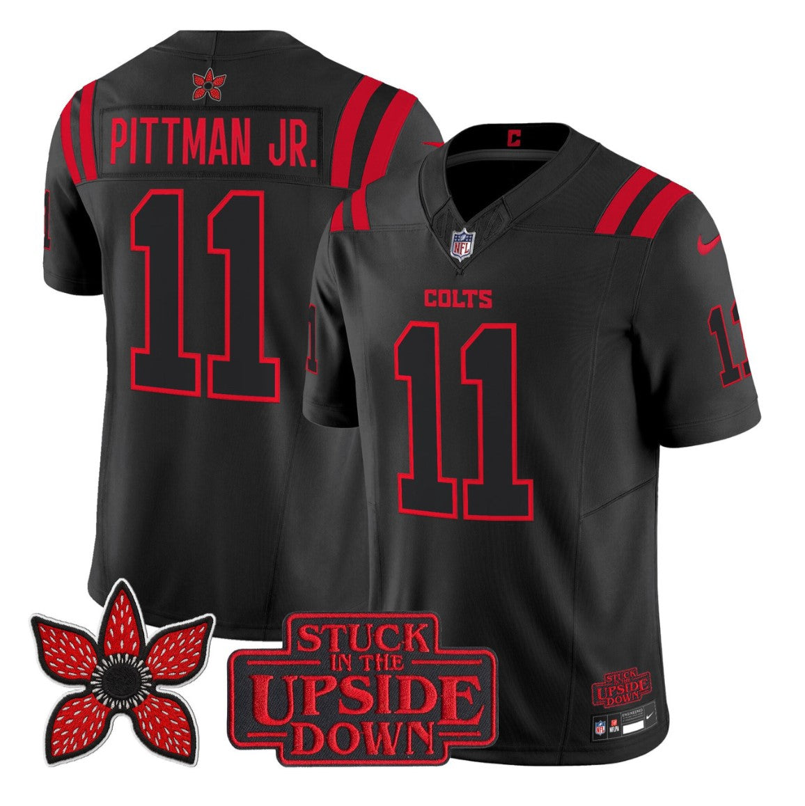 Michael Pittman Jr Jersey #11 Stranger Things Edition Football Vapor Limited Stitched