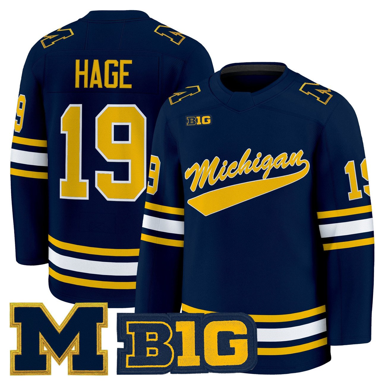 Michael Hage Jersey #19 Michigan Wolverines 2025-26 Premium All Stitched